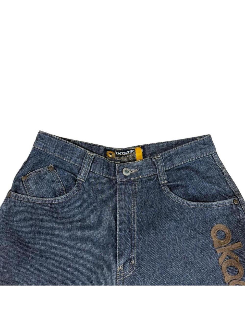 Akademiks y2k style denim jeans with unique style - Picture 6 of 8